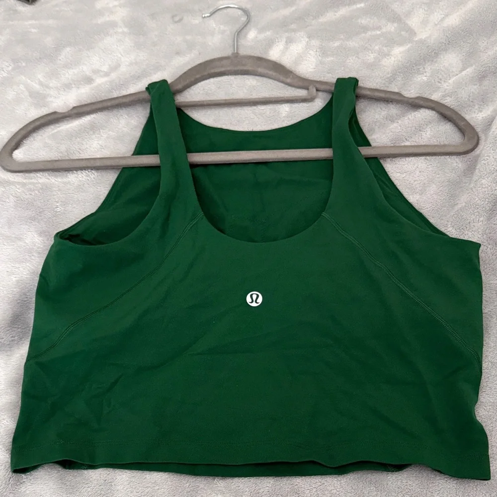 lululemon athletica Align High Neck Dark Green Tank Top - Picture 1 of 3